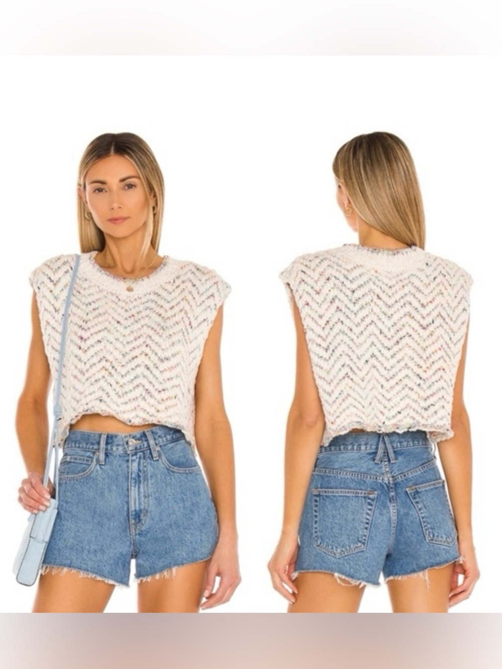 Free People Lucy Tank in Vanilla Combo